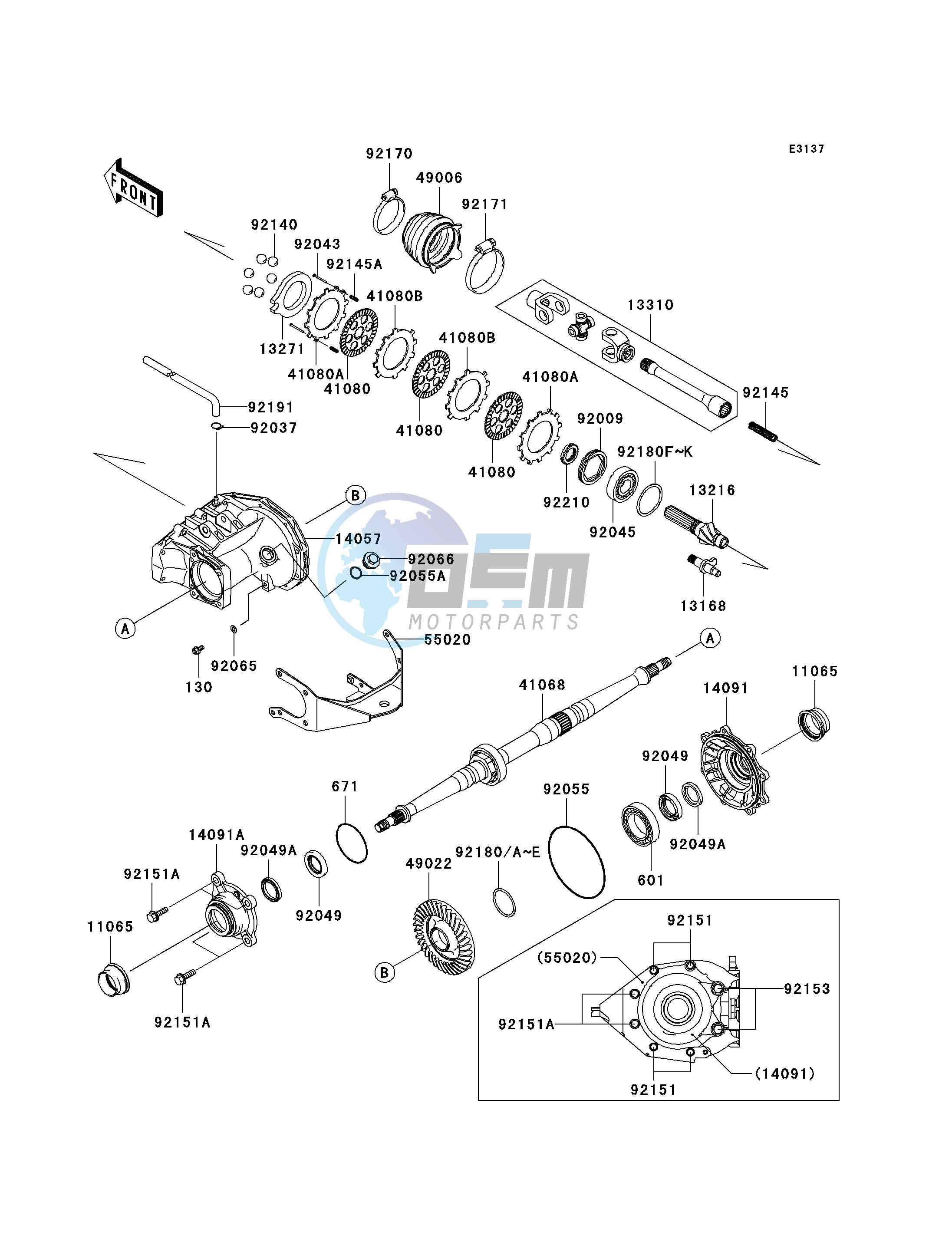 DRIVE SHAFT-REAR