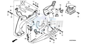 VFR1200FDD VFR1200F Dual Clutch UK - (E) drawing LOWER COWL