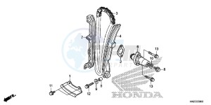 TRX500FAE TRX500FA Europe Direct - (ED) drawing CAM CHAIN/ TENSIONER