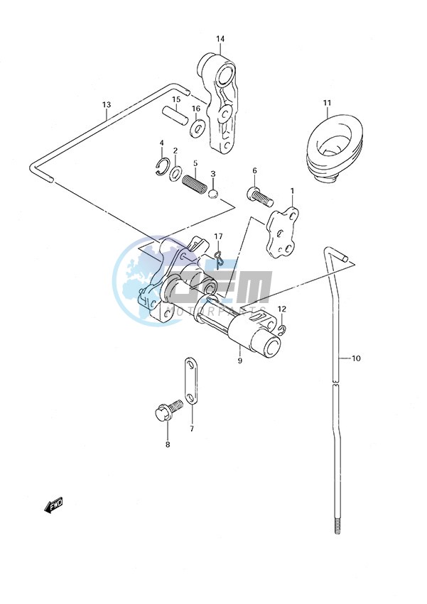 Clutch Rod w/Remote Control