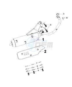 DJANGO 125 HERITAGE drawing EXHAUST