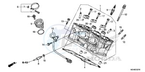 VFR1200XLE CrossTourer 2ED drawing CYLINDER HEAD