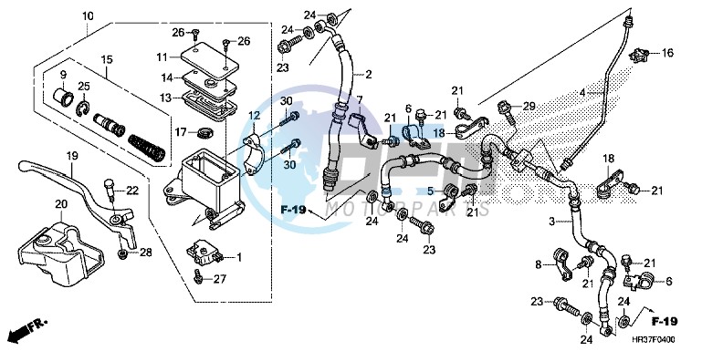 FRONT BRAKE MASTER CYLINDER