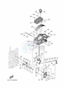 YXE1000EW YX10ERPAN (B4MF drawing SHIFT SHAFT