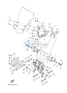 MT-09 TRACER MT09TRA TRACER 900 (2SCE) drawing WINDSHIELD