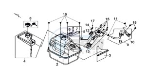 MAXSYM 600 I ABS EXECUTIVE EURO4 L7 drawing GAS TANK -  PETROL VALVE