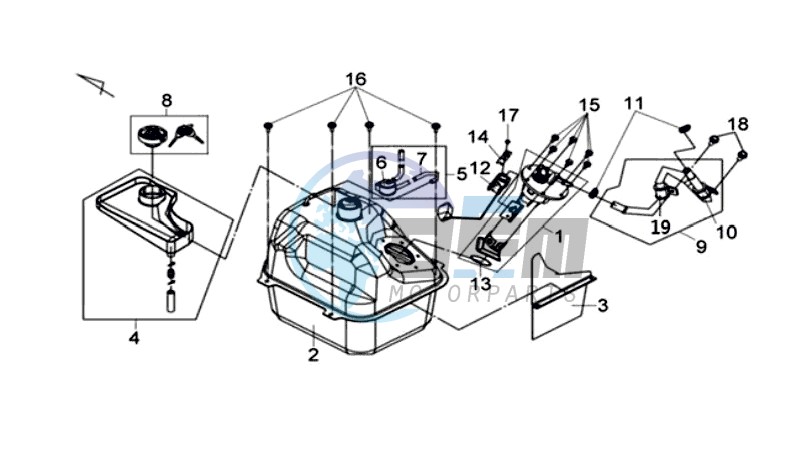 GAS TANK -  PETROL VALVE