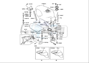 ZZR 600 (EU) drawing FUEL TANK