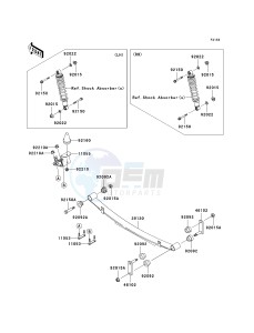 KAF 620 R [MULE 4010 TRANS4X4] (R9F-RAFA) RAFA drawing REAR SUSPENSION