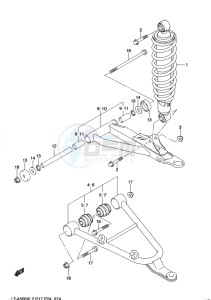 LT-A500X(Z) drawing FRONT SUSPENSION ARM