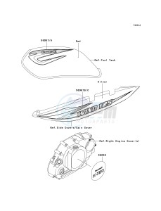 BR 125 B [WIND 125] (B2) B2 drawing DECALS-- RED- -