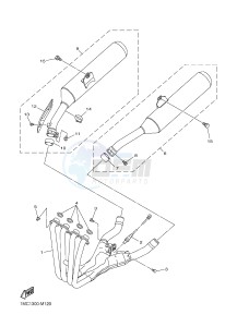 FJR1300A FJR1300A ABS (1MC9 1MCA 1MCB) drawing EXHAUST