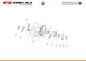 HOBBY-BYE-BIKE-25-KM-H-EURO4-HOLLAND-BLACK 50 drawing REDUCING TRANSMISSION