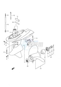 DF 90A drawing Gear Case