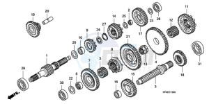 TRX420FE9 Australia - (U / 4WD) drawing TRANSMISSION