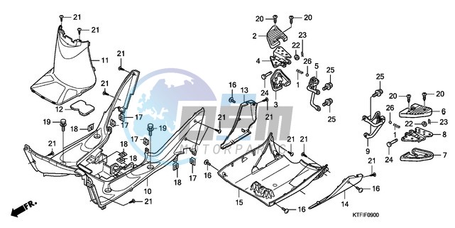 FLOOR PANEL/PILLION STEP