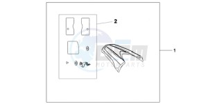 CB600F9 Europe Direct - (ED / 25K) drawing REAR SEAT COWL R-320P