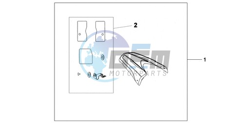 REAR SEAT COWL R-320P