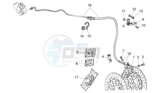 California Vintage 1100 drawing LH Front brake system