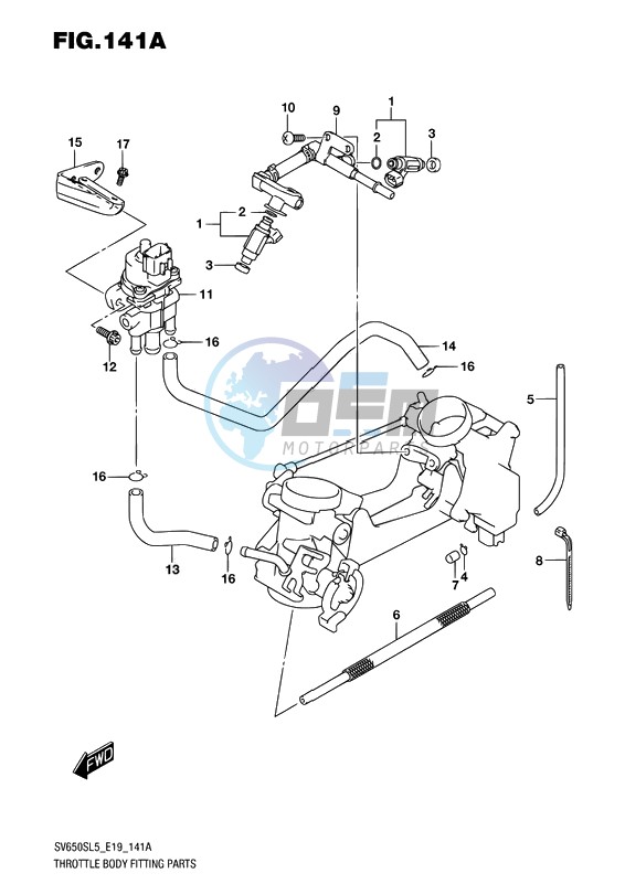 THROTTLE BODY FITTING PARTS