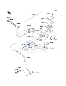 ZRX1200R ZR1200A6F FR GB XX (EU ME A(FRICA) drawing Clutch Master Cylinder