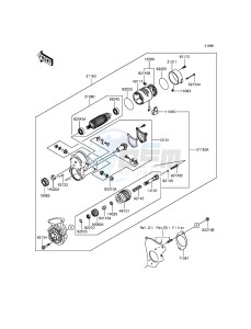 MULE PRO-DX KAF1000EGF EU drawing Starter Motor