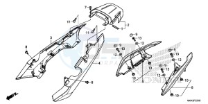 NC750XDG SH125AS UK - (E) drawing SEAT COWL