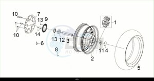 MAXSYM TL 508 (TL50W2-EU) (M2) drawing RR. WHEEL / MAXSYM TL 508 (TL50W2-EU) (M2)