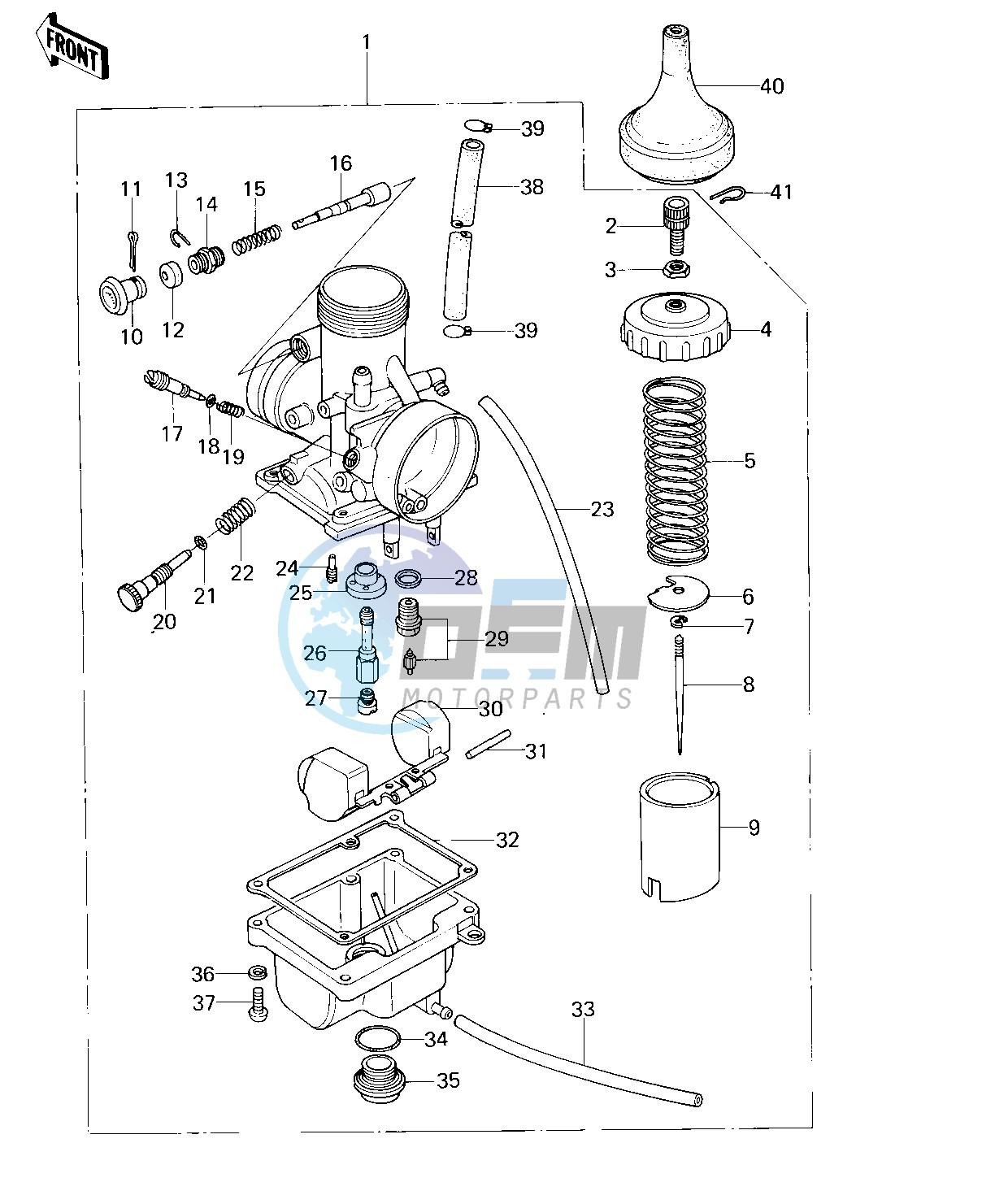 CARBURETOR -- KX80-A1- -