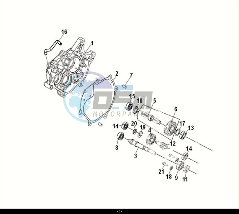 MISSION CASE-DRIVE SHAFT