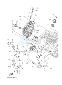 MT07A MT-07 ABS 700 (1XB1 1XB2) drawing WATER PUMP