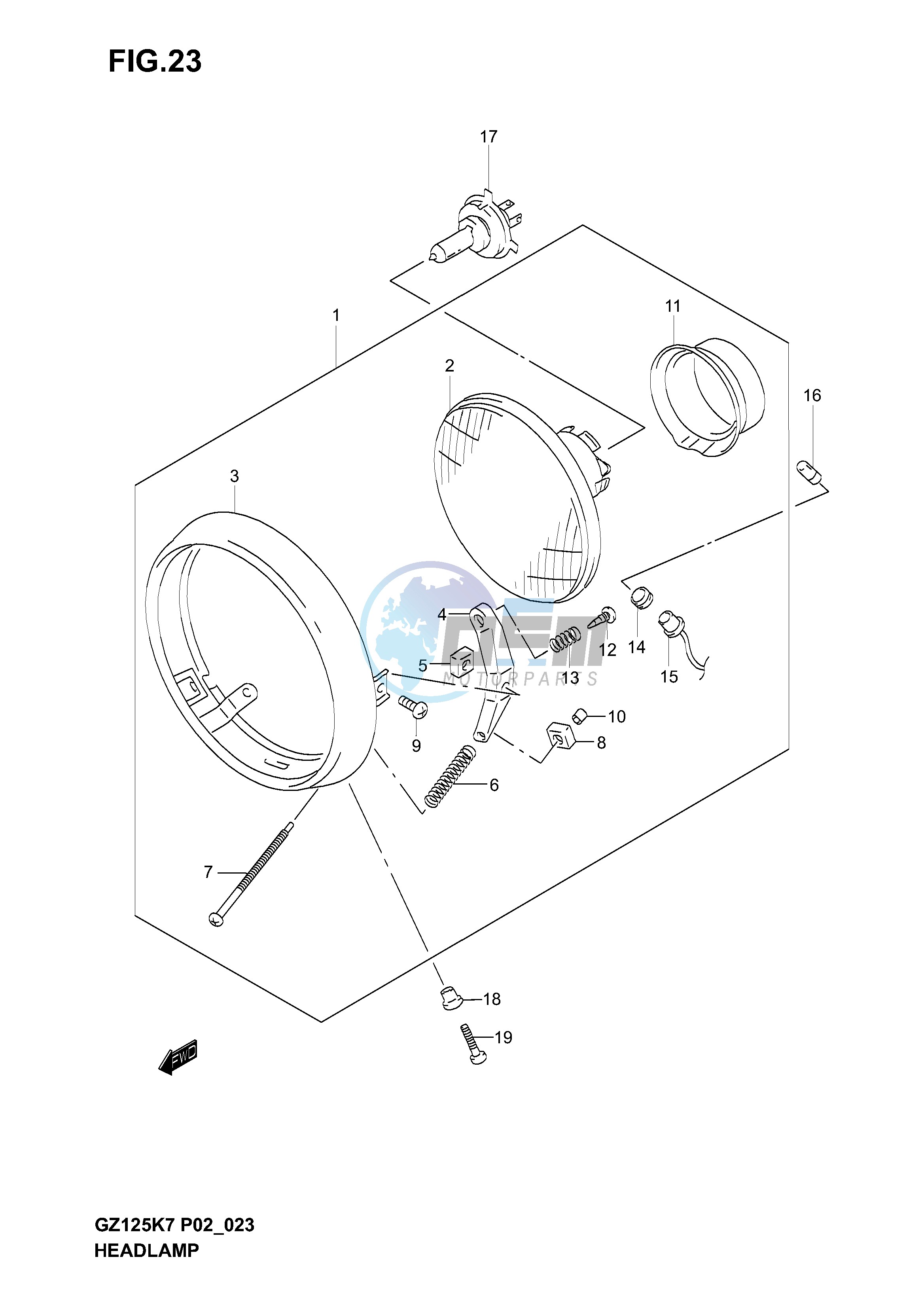 HEADLAMP (P19)