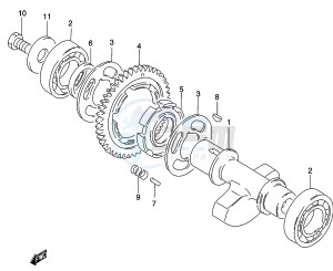 GZ250 (K3) drawing CRANK BALANCER