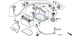 XL700VA9 UK - (E / ABS MKH SPC) drawing BATTERY