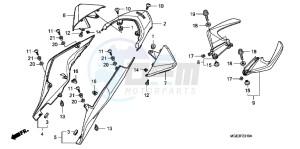 VFR1200FB drawing REAR COWL