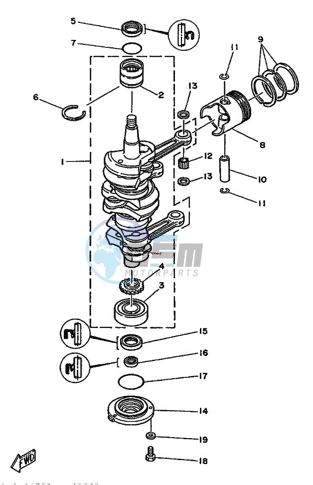 CRANKSHAFT--PISTON