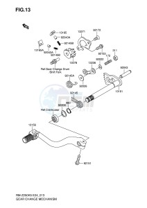 RM-Z250 (E24) drawing GEAR CHANGE MECHANISM