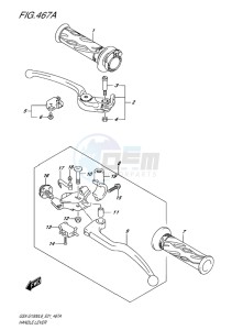 GSX-S1000F ABS EU drawing HANDLE LEVER