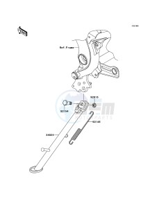 VERSYS_ABS KLE650DBF GB XX (EU ME A(FRICA) drawing Stand(s)