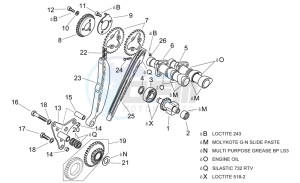 RSV 2 1000 SP drawing Rear cylinder timing system