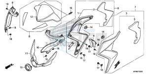 CB1000RAF CB1000R 2ED - (2ED) drawing COWL