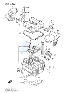 VZR1800 BOULEVARD EU drawing CYLINDER HEAD (FRONT)