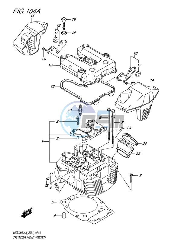 CYLINDER HEAD (FRONT)