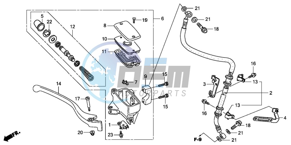 FR. BRAKE MASTER CYLINDER