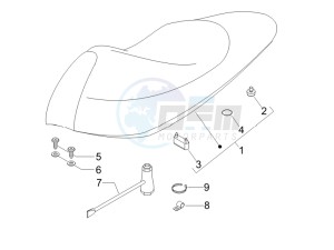 Runner 50 SP SC drawing Saddle seats - Tool roll