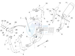 RSV4 1000 Racing Factory L.E. (APAC) (AUS, CP, Ja, MY, NZ, RI, VN) drawing Exhaust pipe