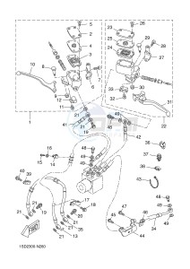 YP400RA X-MAX 400 ABS (1SD2 1SD2 1SD2) drawing FRONT MASTER CYLINDER