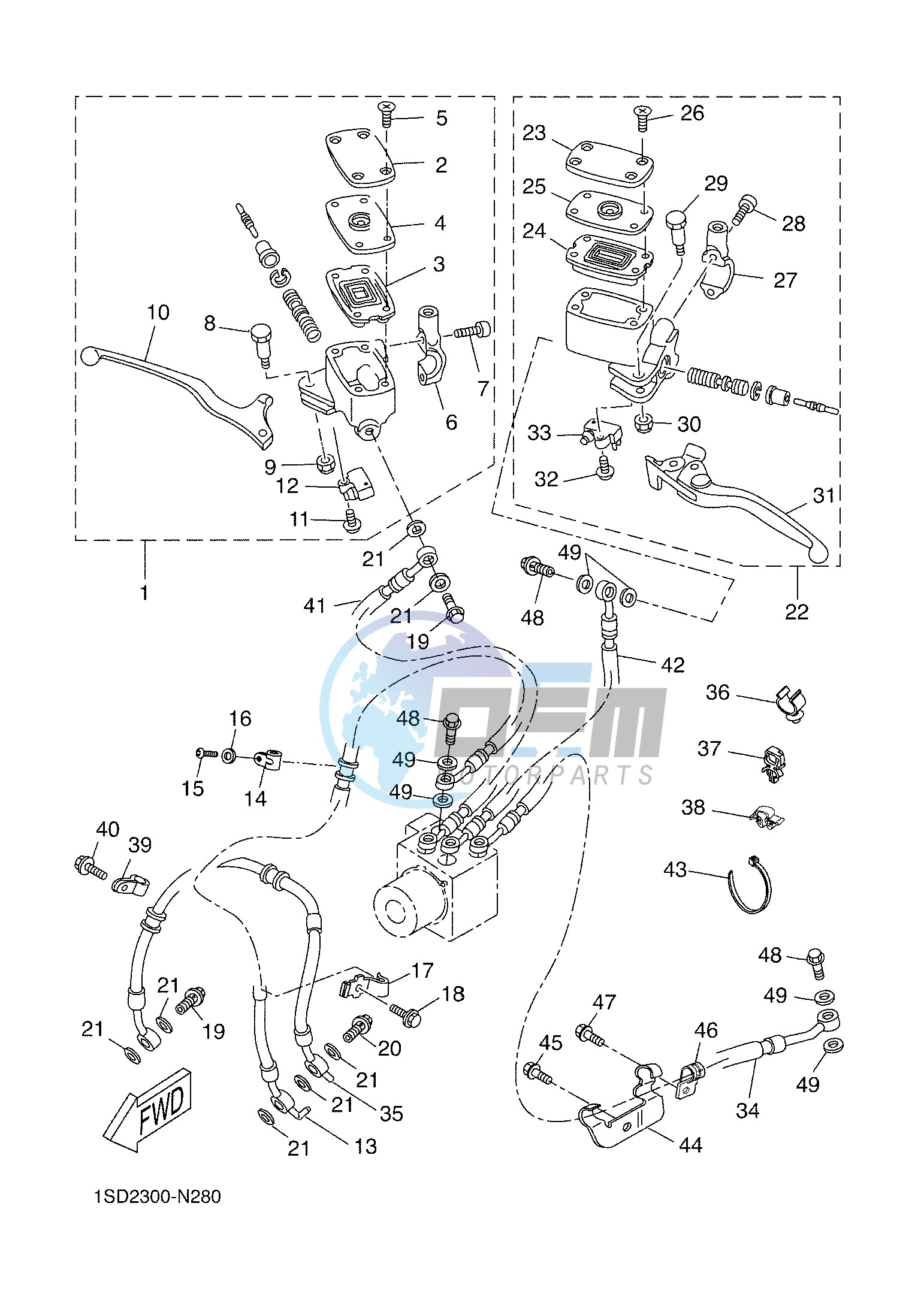 FRONT MASTER CYLINDER