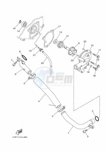 YFM700FWAD GRIZZLY 700 EPS (BFE8) drawing WATER PUMP