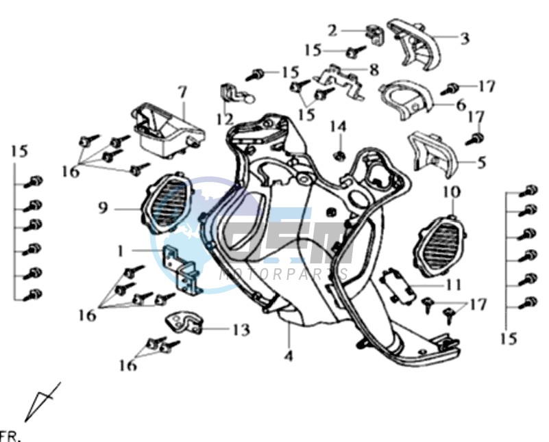 COWLING INNER FR PLATE